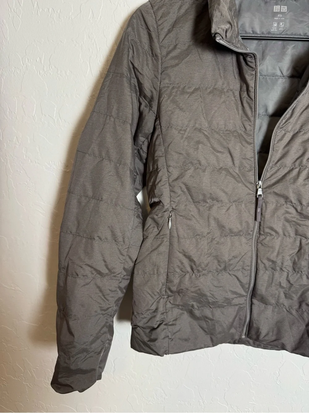 UNIQLO Ultra Light Down Jacket Gray Puffer 409112 XXS